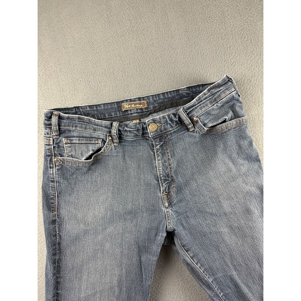 34 Heritage Jeans Men's 38x33* Blue Charisma Comfort Mid Rise Stretch Faded - Picture 4 of 16